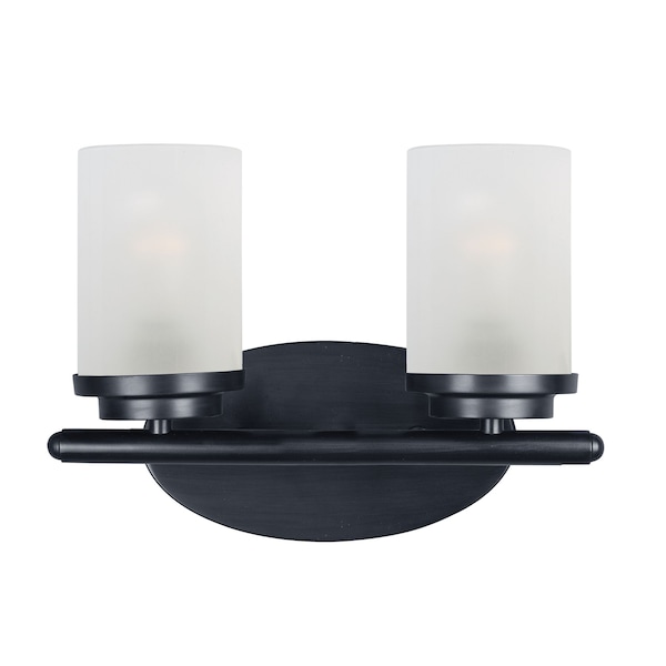 Maxim Lighting Corona 2-Light Bath Vanity 10212FTBK - main
